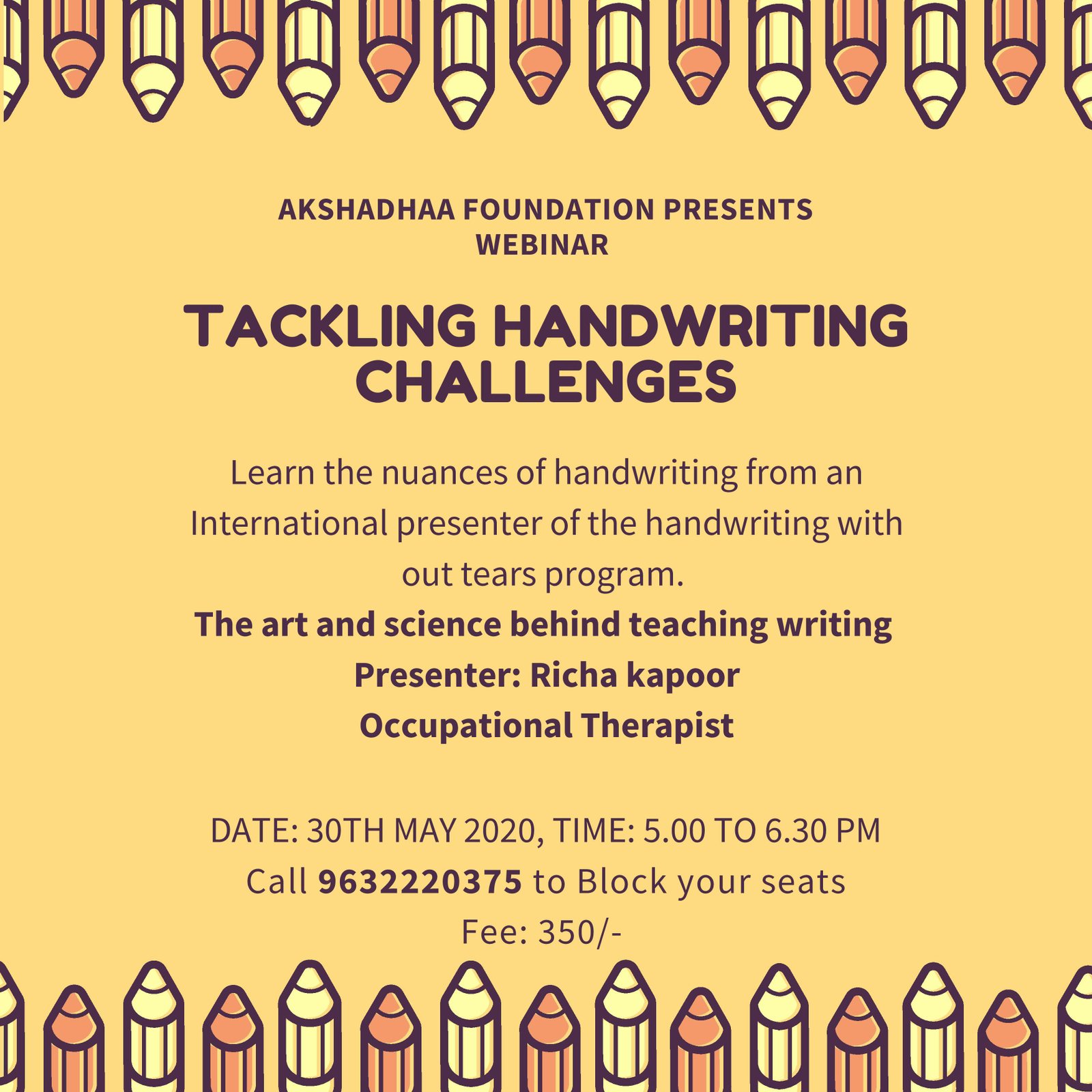 TACKLING HANDWRITING CHALLENGES